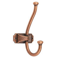GARDEROBENHAKEN Oris Kleiderhaken Kupfer antik Wandhaken Garderobe Vintage - Kupferfarben, Metall (6.6/13.6/13.6cm) - Livingpoint24