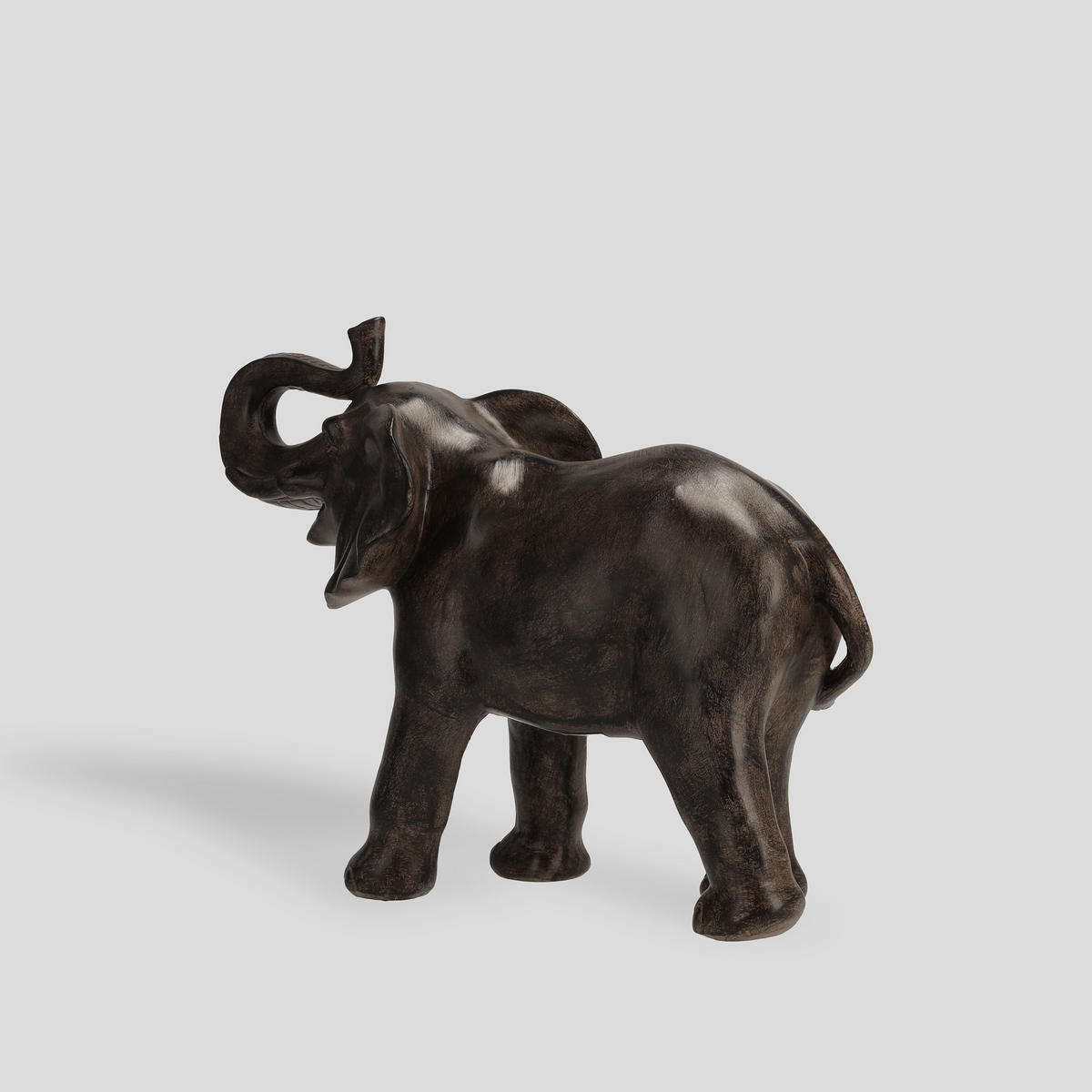 DEKOFIGUR Elephisto - Braun, Kunststoff (12/22/28.5cm) - home&you