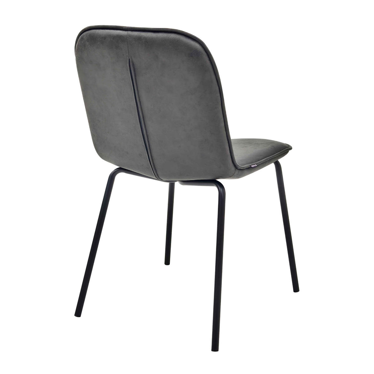 STÜHLE 2-tlg., Grau - Grau, Holz (49/82/61cm) - Oviala