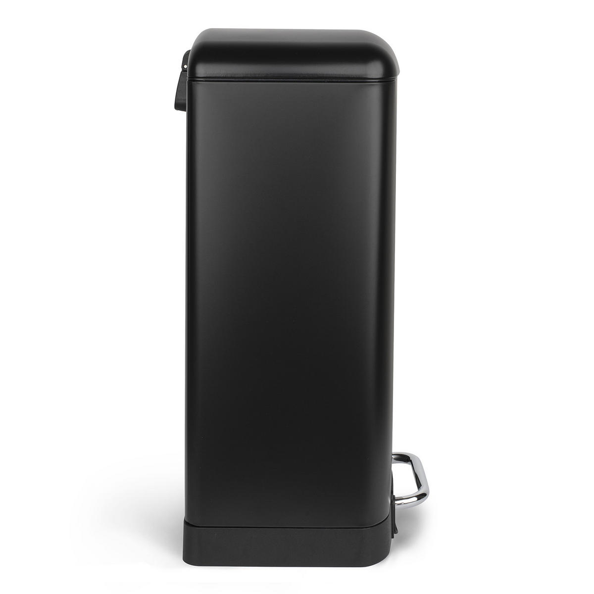 TRETMÜLLEIMER 30L - black edition N°705 - Schwarz, Metall (34/61.5/32.5cm) - Les Collectors