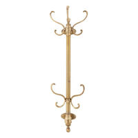 KLEIDERHAKEN mit 8 Messinghaken - 45/18/139 cm - Goldfarben, Metall (18/139/45cm) - Signature