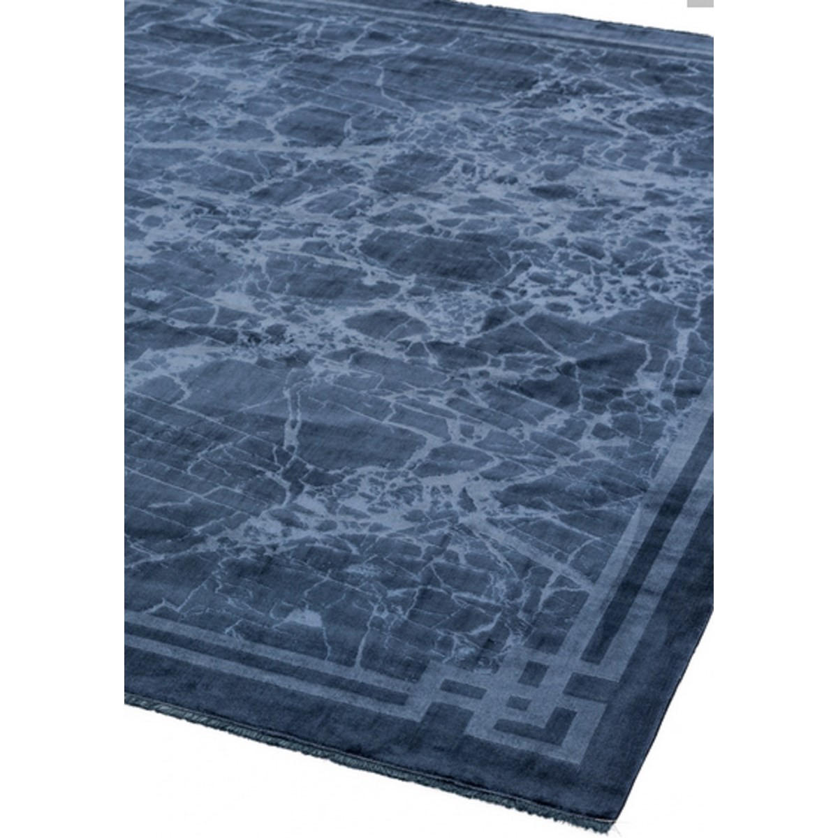 TEPPICH Moderner RAYA BORDER Blau 160 x 230 cm - Blau, Textil (160/230cm) - Novatrend