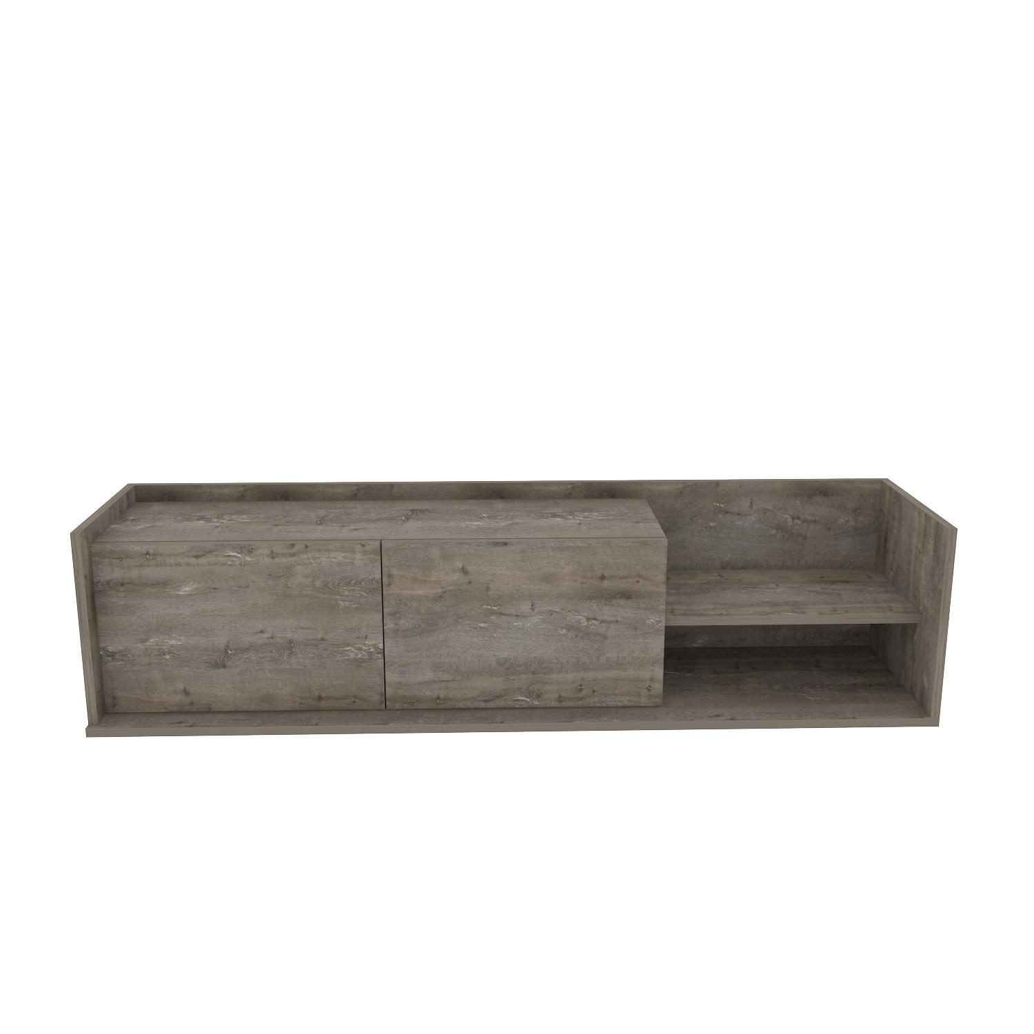 TV-ELEMENT Krog Wenge - Walnussfarben, Holzwerkstoff (160/36.8/35cm)