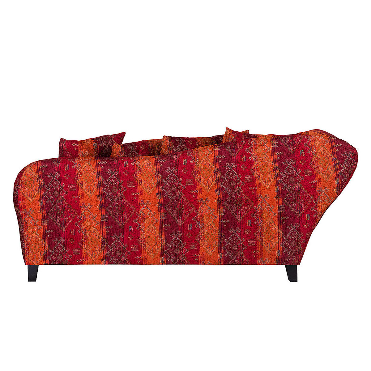 RECAMIERE - Webstoff - Rot - Rot/Orange, Textil (193/82/91cm) - home24