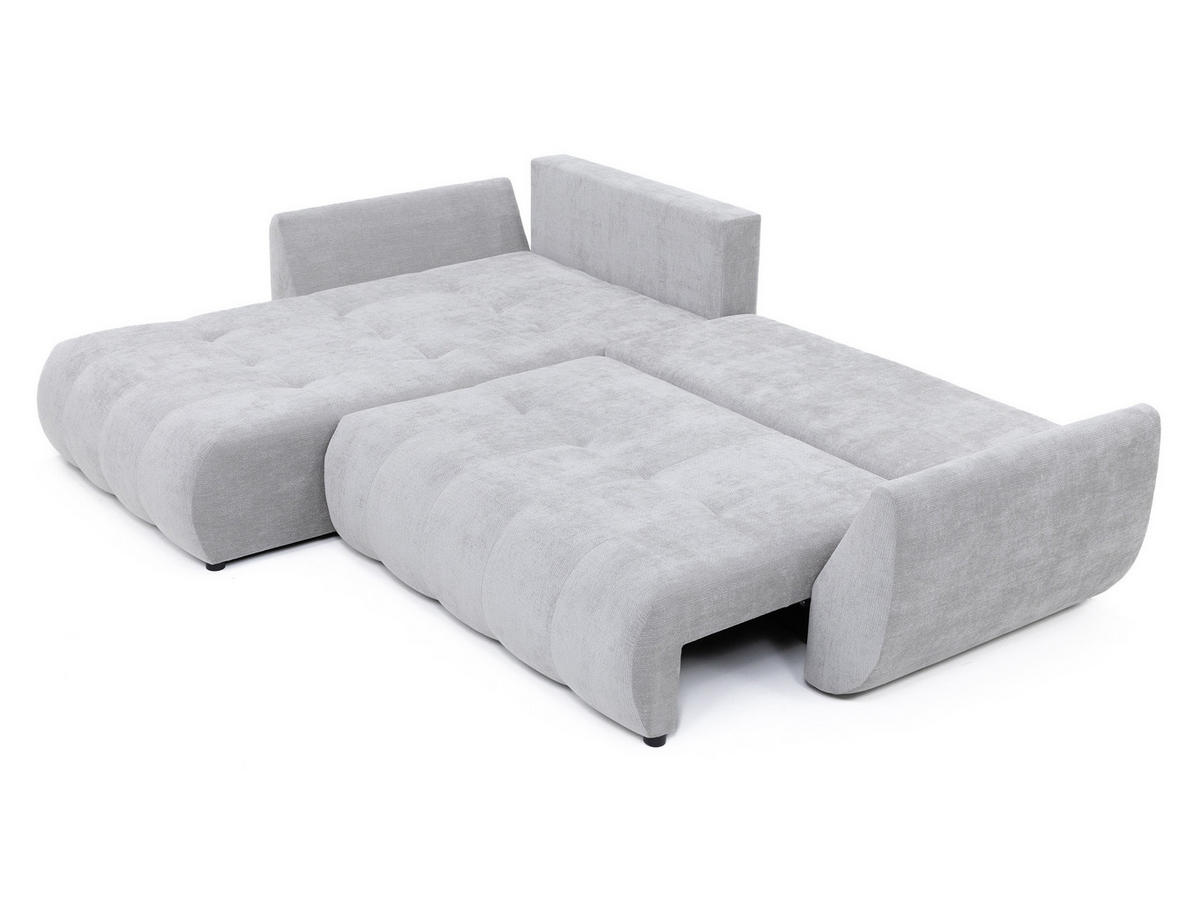 ECKSOFA Faro - Creme/Schwarz, Holz/Kunststoff (283/195cm) - MIRJAN24