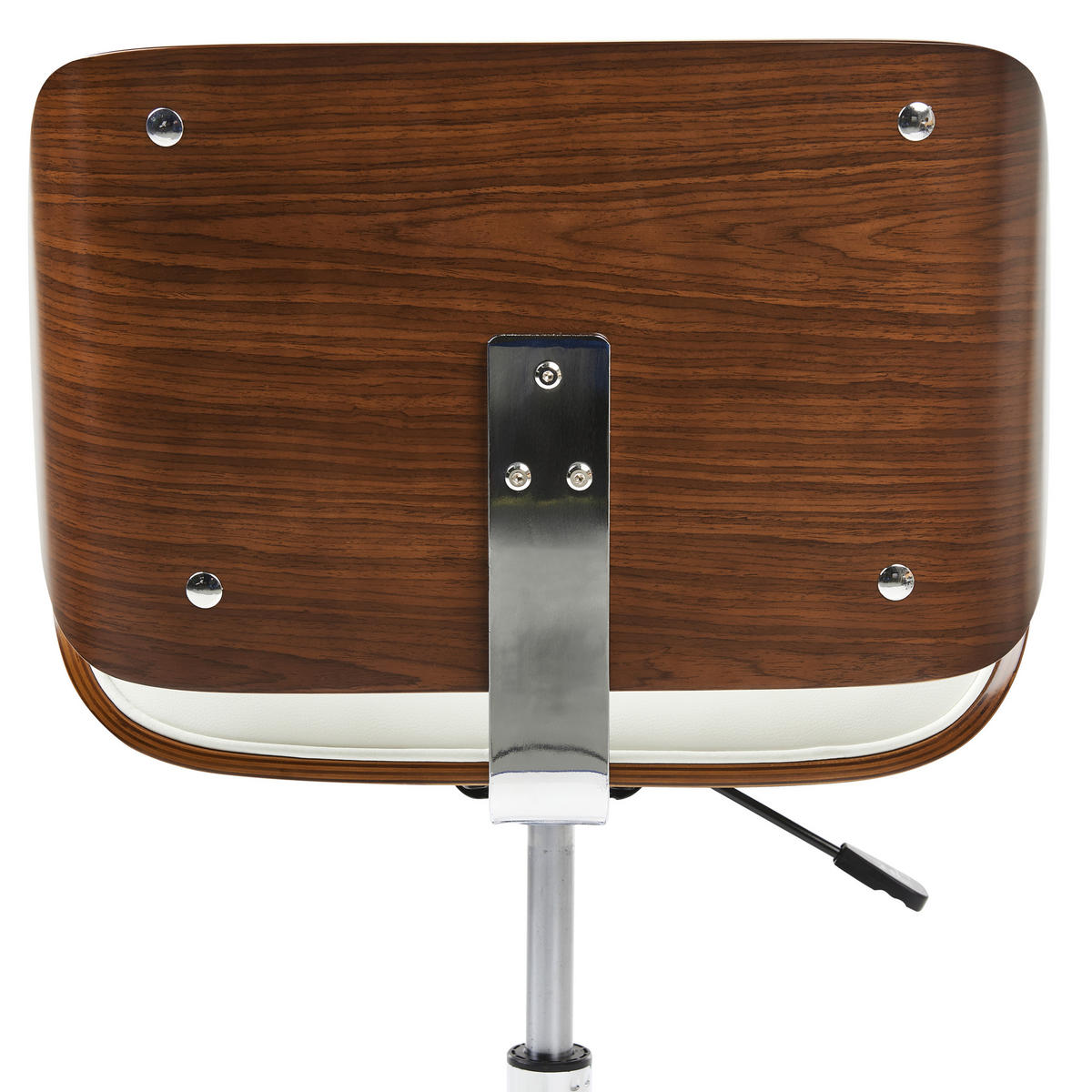 SCHREIBTISCHSTUHL Weiß Totowa - Weiß, Kunststoff (54/77/39cm) - Beliani