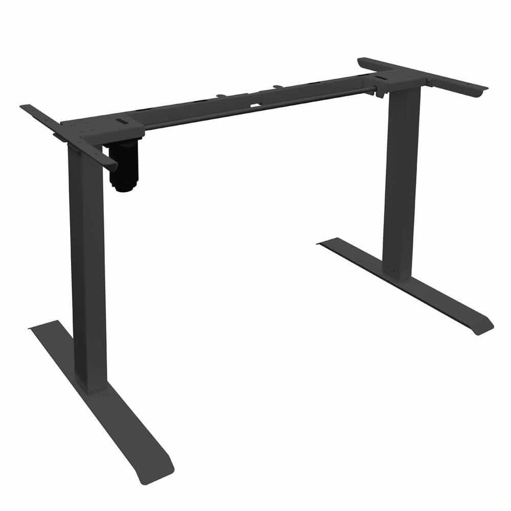 GESTELL für höhenverstellbaren Schreibtisch AXION - Schwarz - Schwarz, Metall (150/70/75cm) - Home Deluxe