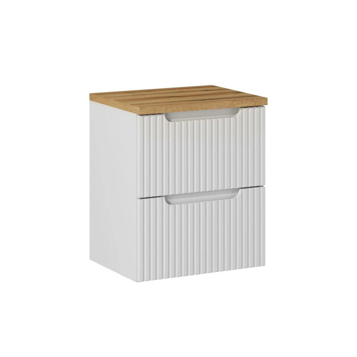 Petits-meubles SKŘÍŇKA POD UMYVADLO 50.4cm Riva Bílá a dřevo
