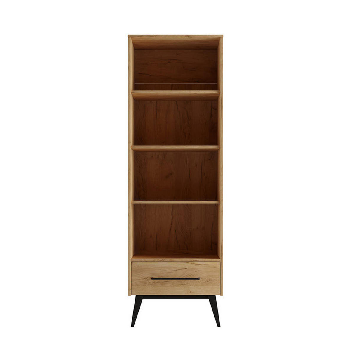 KNJIŽNI REGAL Retro Les - rjava, leseni material (65/199.6/42.4cm) - Petits-meubles