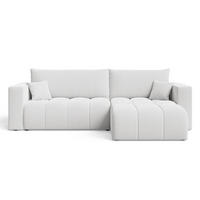 ECKSOFA Neva Weiß - Weiß, Holz/Textil (280/170cm) - Graingold