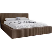 POLSTERBETT mit Bettkasten 140x200 Buffy, Cordstoff, Braun - Braun, Holz/Textil (140/200cm) - Emporius