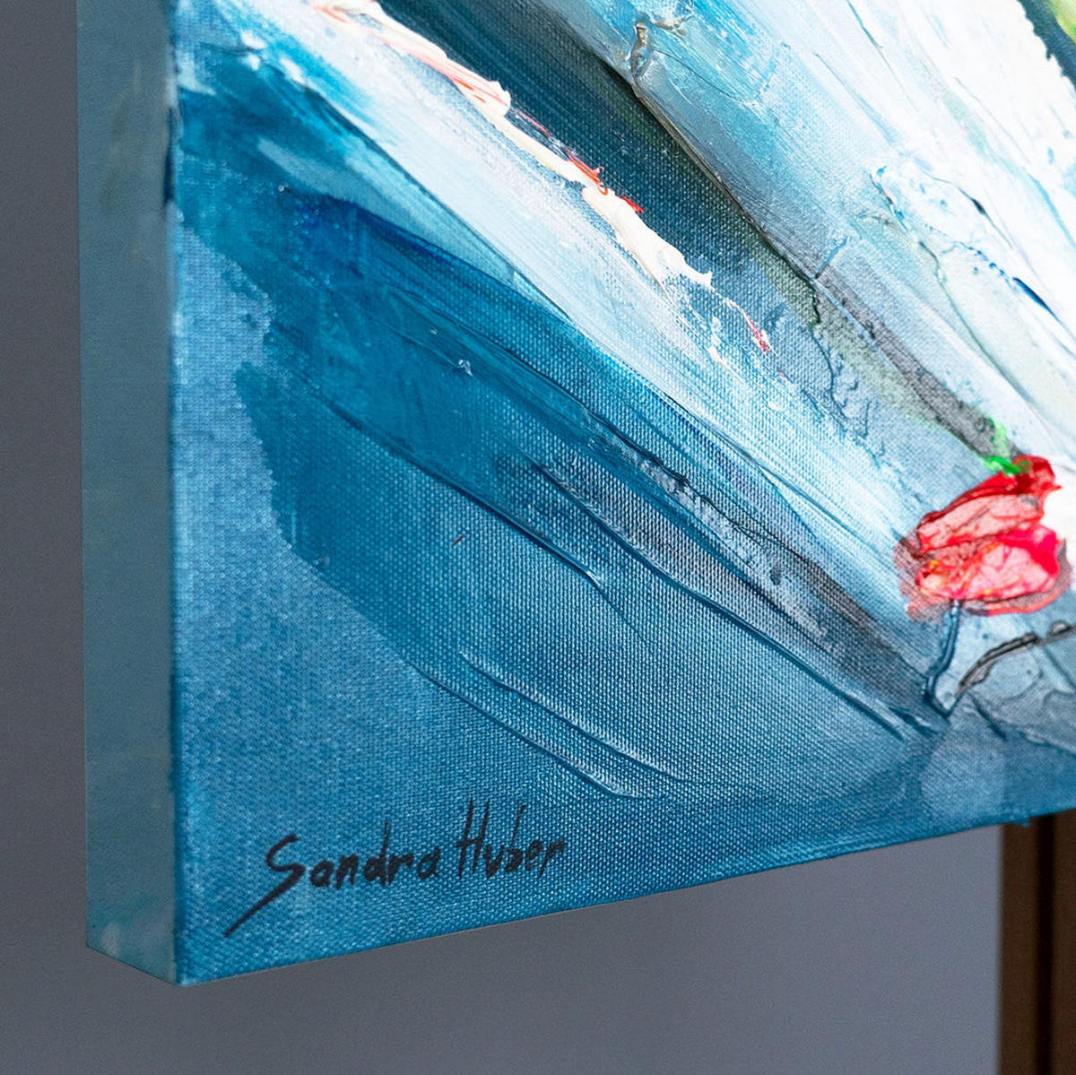 GEMÄLDE Heller Strauß auf Keilrahmen 115x50 cm - Multicolor, Holz (115/50cm) - YS-art gallery
