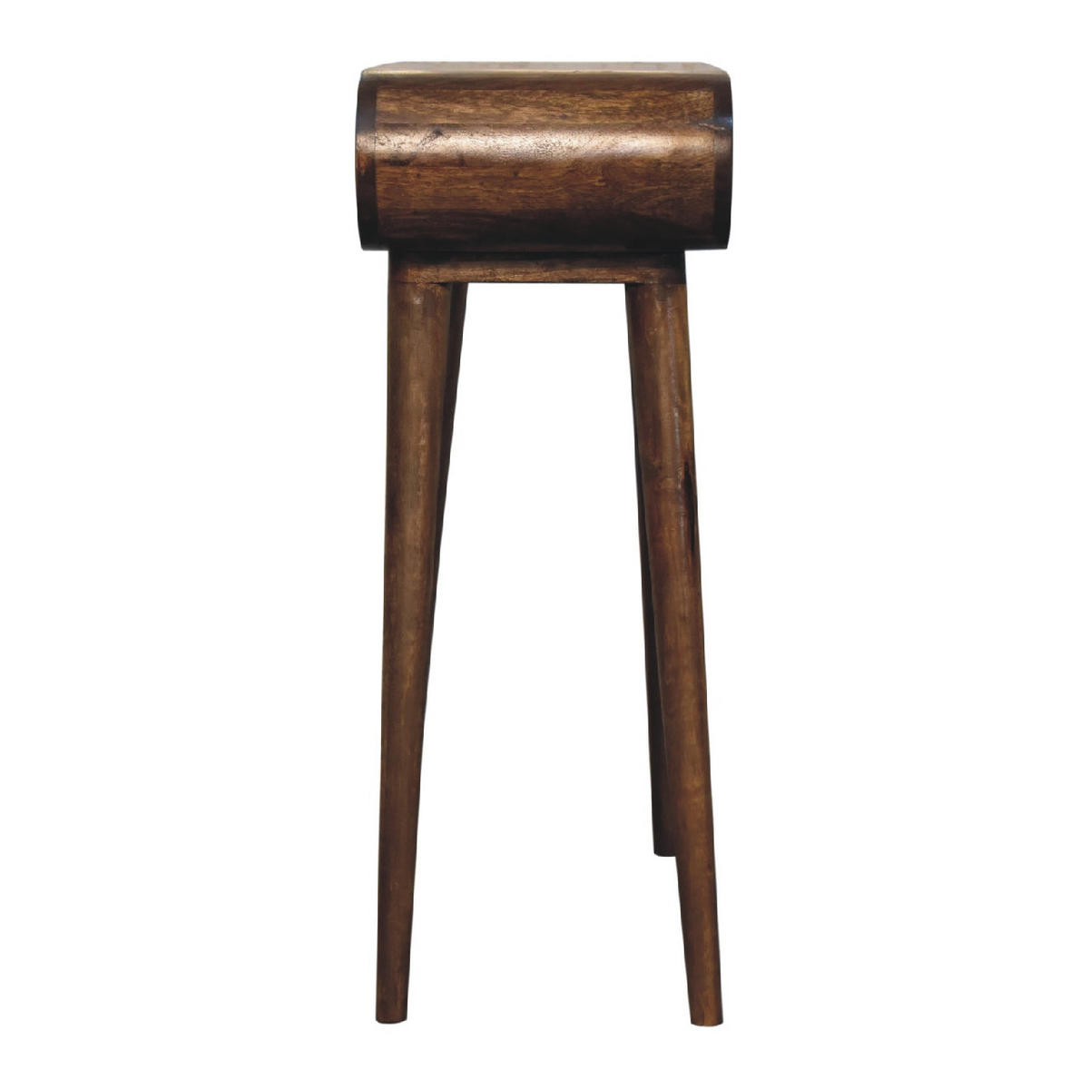 KONSOLENTISCH aus Massivholz - Messingfarben/Braun, Holz/Metall (30/60/78cm) - Artisan Furniture