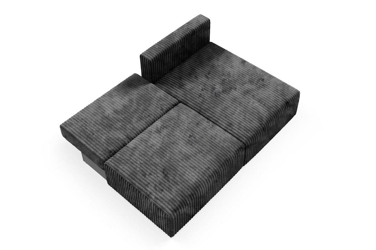 ECKSOFA Natalia Xs - Schwarz, Holzwerkstoff/Textil (210/149cm) - Fun Möbel