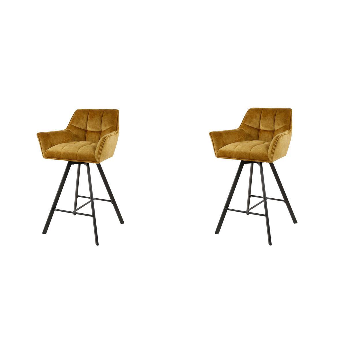 BARSTUHL Gitter Gold 53/57/96 cm 2er-Set - Goldfarben, Textil (57/96/53cm) - Hoyz Collection