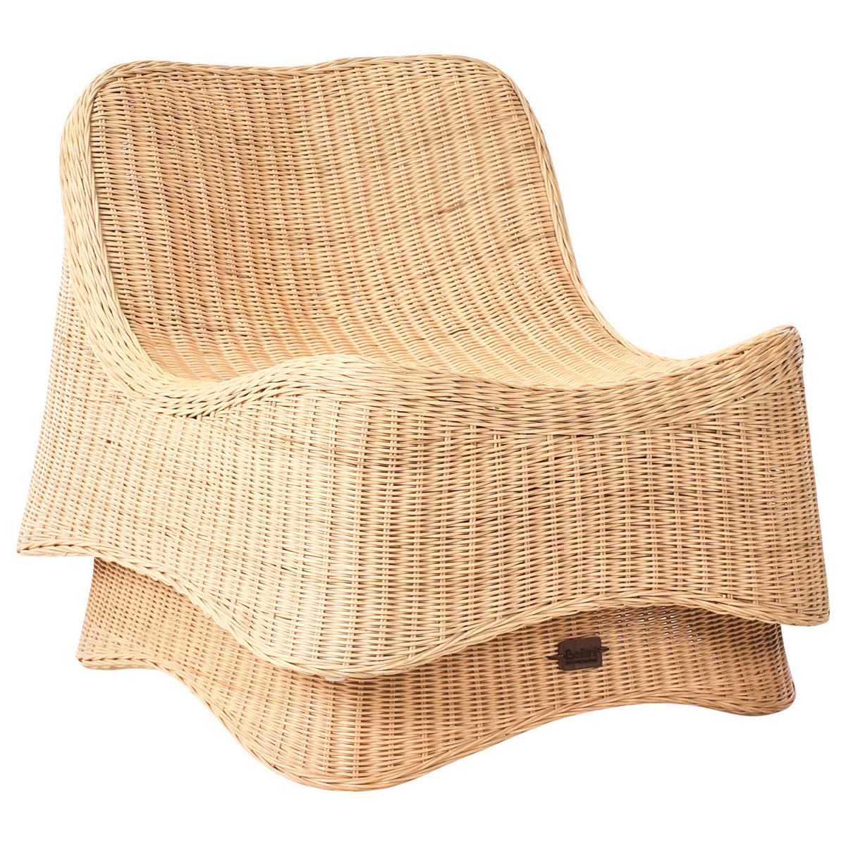 GARTENSESSEL Naturfarben Aigani - Beige/Naturfarben, Naturmaterialien (62/56/70cm) - Beliani