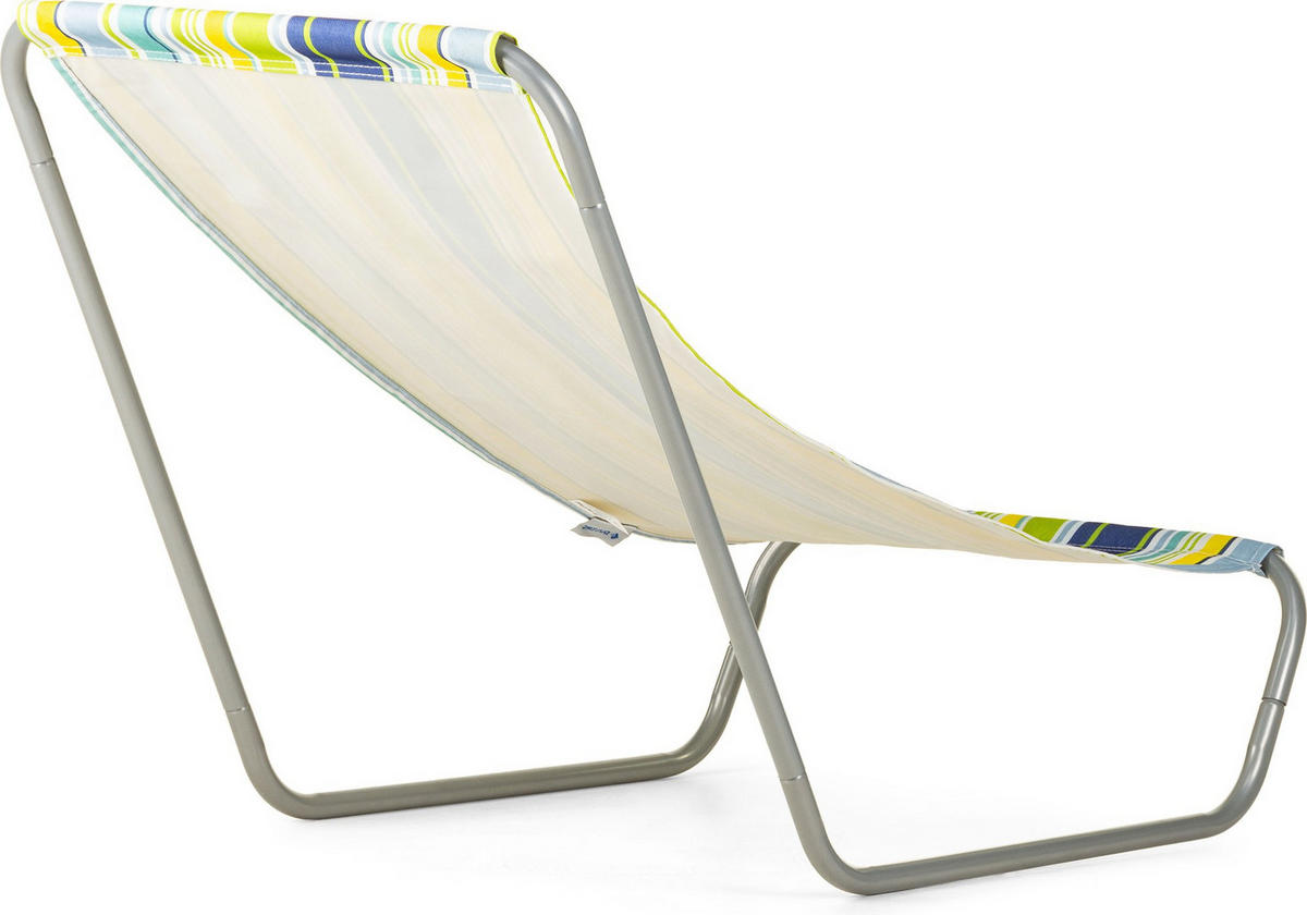 STRANDSTUHL bis 100 kg - Multicolor, Textil/Metall (51/60/97cm)
