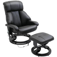 MASSAGESESSEL, Schwarz, Kunstleder - Schwarz, Leder (80/102/76cm) - HOMCOM