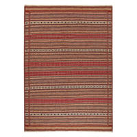 HANDWEBTEPPICH Kelim Kordi Mehrfarbig 246/172 cm Schurwolle - Multicolor, Textil (172/246cm) - Looma