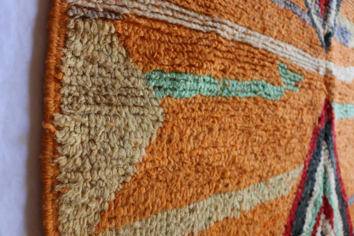 BERBERTEPPICH aus Marokko aus reiner Wolle 300x 400 cm - Orange, Naturmaterialien (300/400cm) - AFK Living