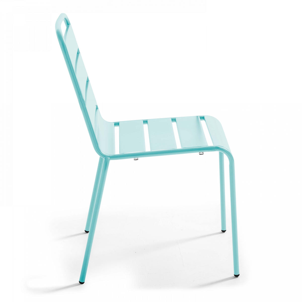 GARTENSTUHL, Türkisblau - Hellblau, Metall (42/83/53cm) - Oviala