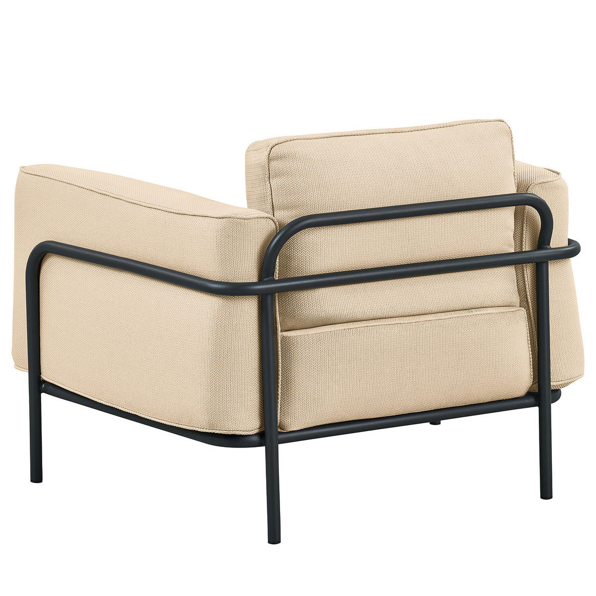 OUTDOOR-SESSEL - Beige, Textil/Metall (100/76/88cm) - home24