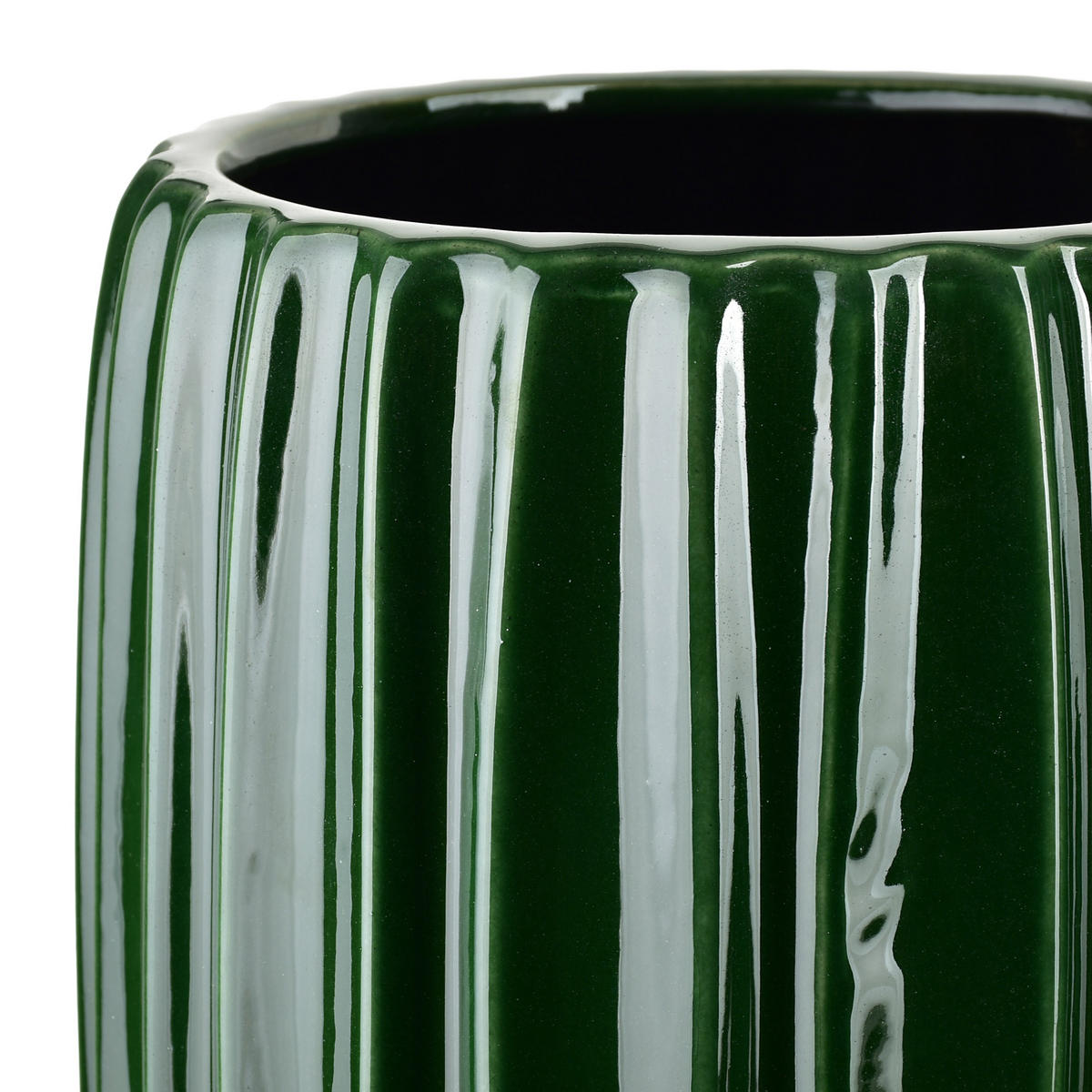 VASE Manon Grün 24,5/31/64cm Keramik - Grün, Keramik (65cm) - Mondex