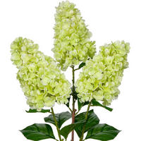 KUNSTBLUME 3er Set Hortensie 73CM - Grün, Kunststoff (73cm)
