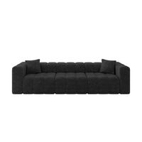 POHOVKA 3-MÍSTNÁ DONY-3 315x90x71 cm Černá Žinylka - černá, kompozitní dřevo/textil (315/71/90cm) - ALTDECOR