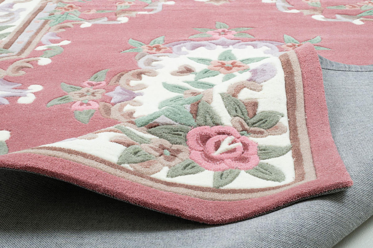 HANDTUFTTEPPICH Ming 70x140 cm - Rosa, Textil (70/140cm) - THEKO