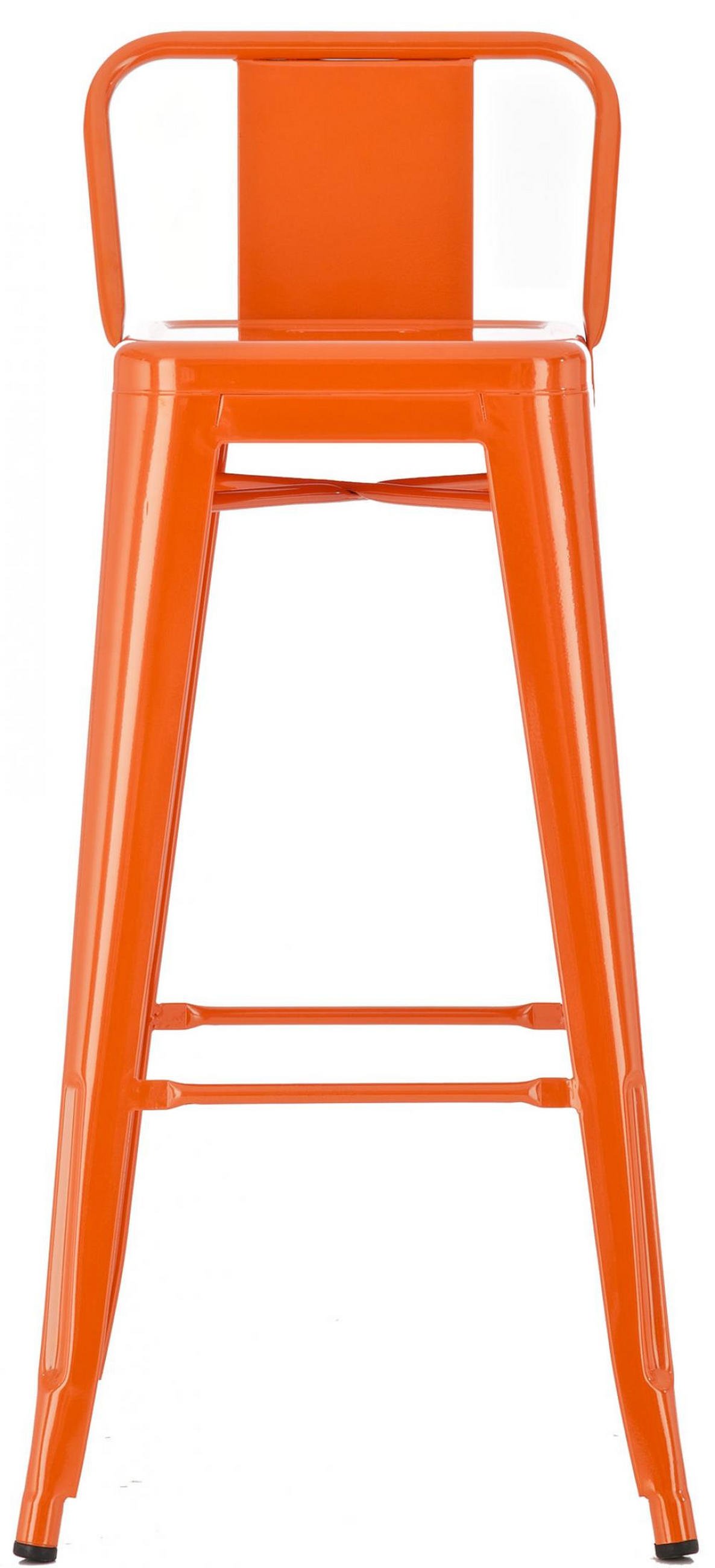 BARHOCKER 4er Set Metall orange - Orange, Metall (44/96/43cm) - CLP