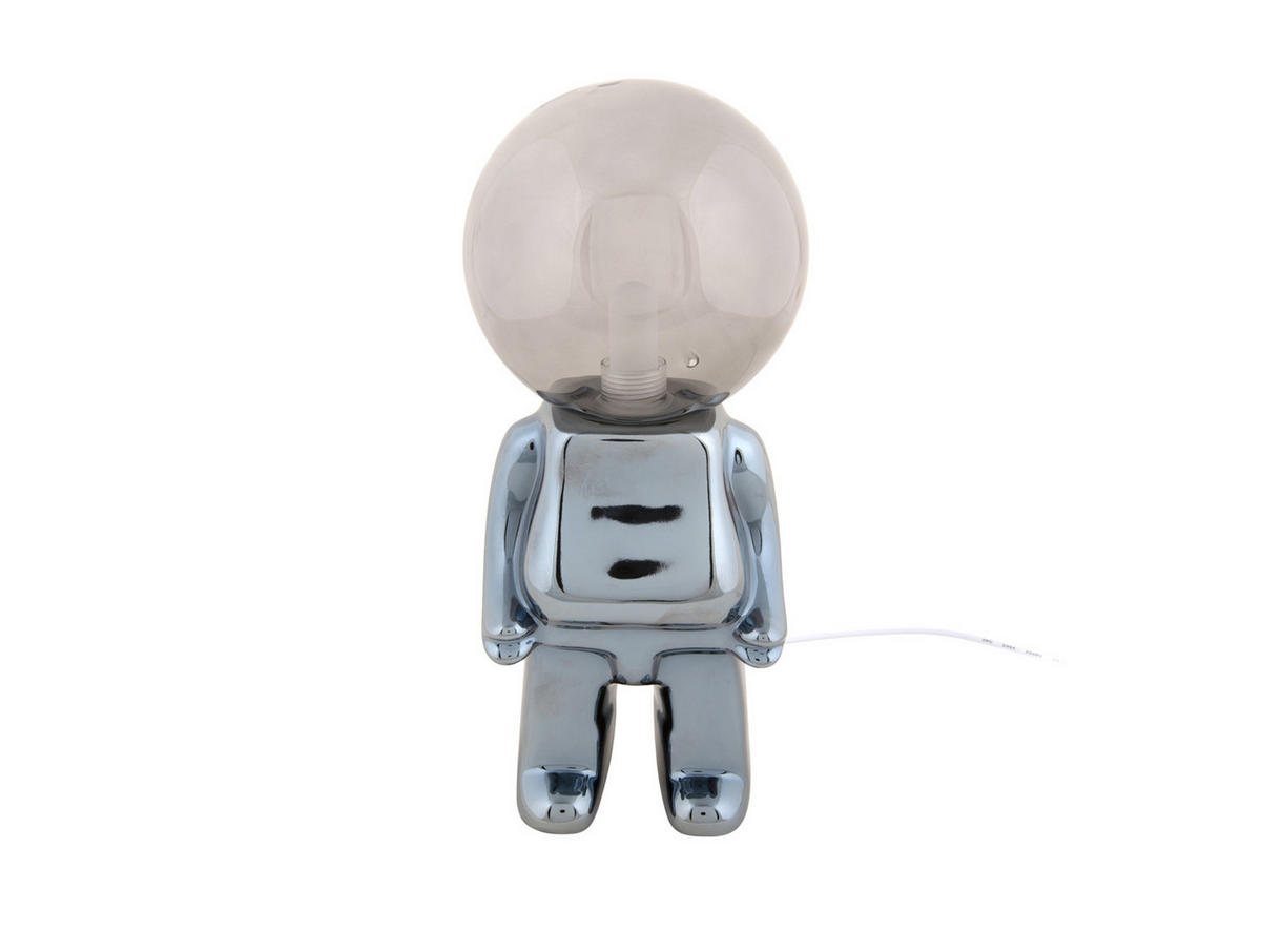 TISCHLAMPE Ross LED Schwarz 12/12/27 cm - Schwarz, Keramik (12/12/27cm) - Leitmotiv