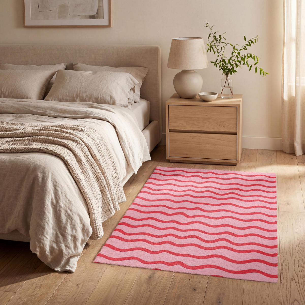 KOBERCE - Hravé - vzor - červená - 80x120 cm - červená, textil/plast (80/0.4cm) - OnlyWow