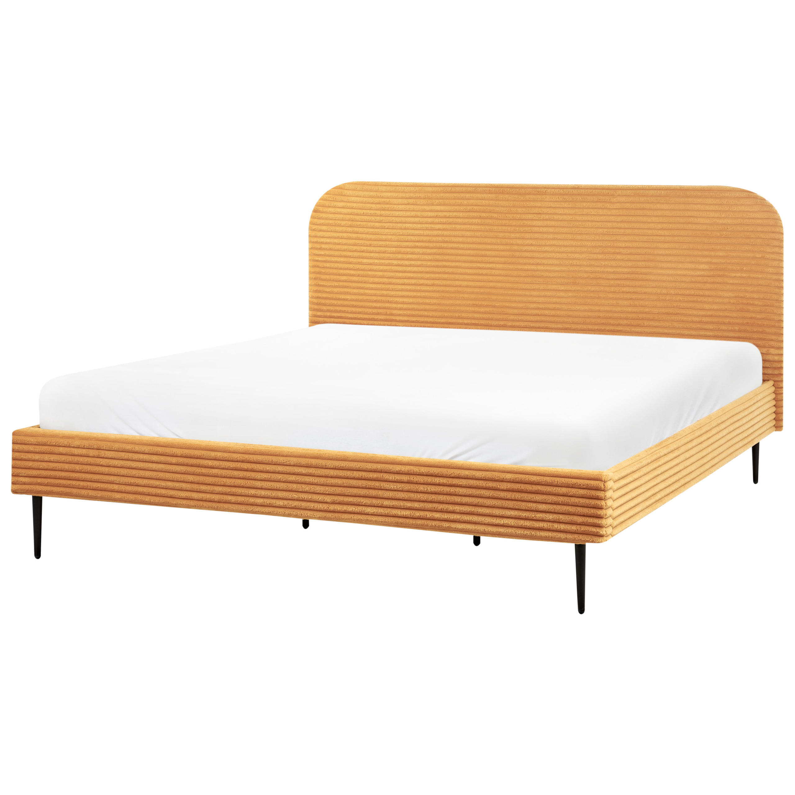 POLSTERBETT mit Lattenrost 180x200 cm Orange Flayat - Orange, Textil (180/200cm) - Beliani
