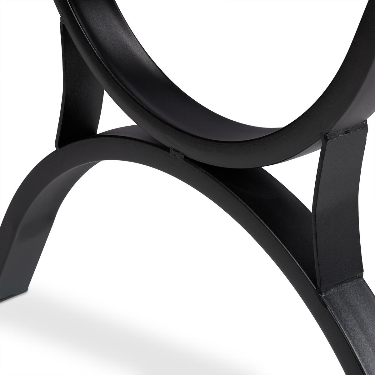 GARTENSTUHL Metall - Schwarz, Metall (60/85.5/56cm) - Relaxdays