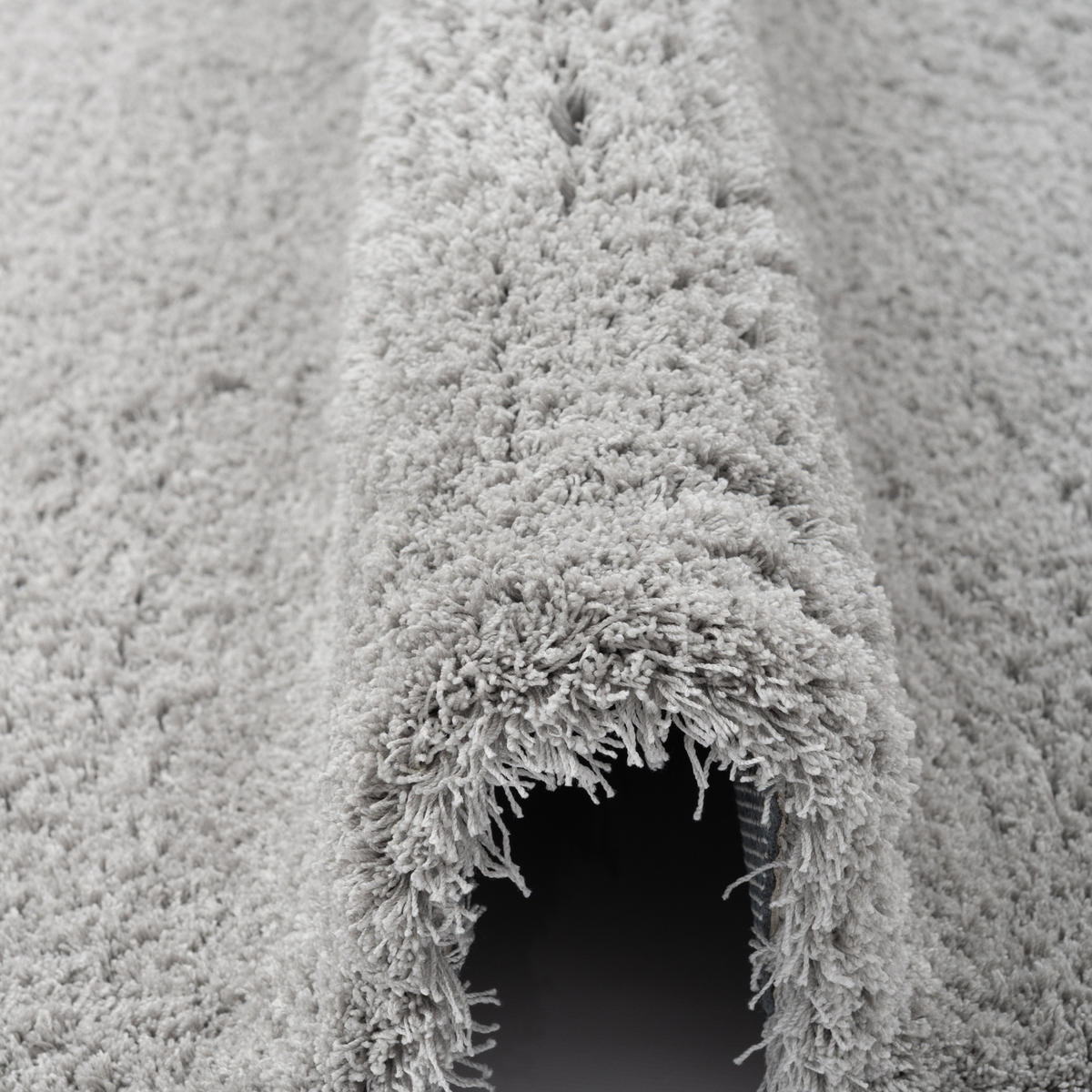 LUXUS HOCHFLOR LANGFLOR TEPPICH HARMONY - Grau, Textil (200/200cm) - Snapstyle