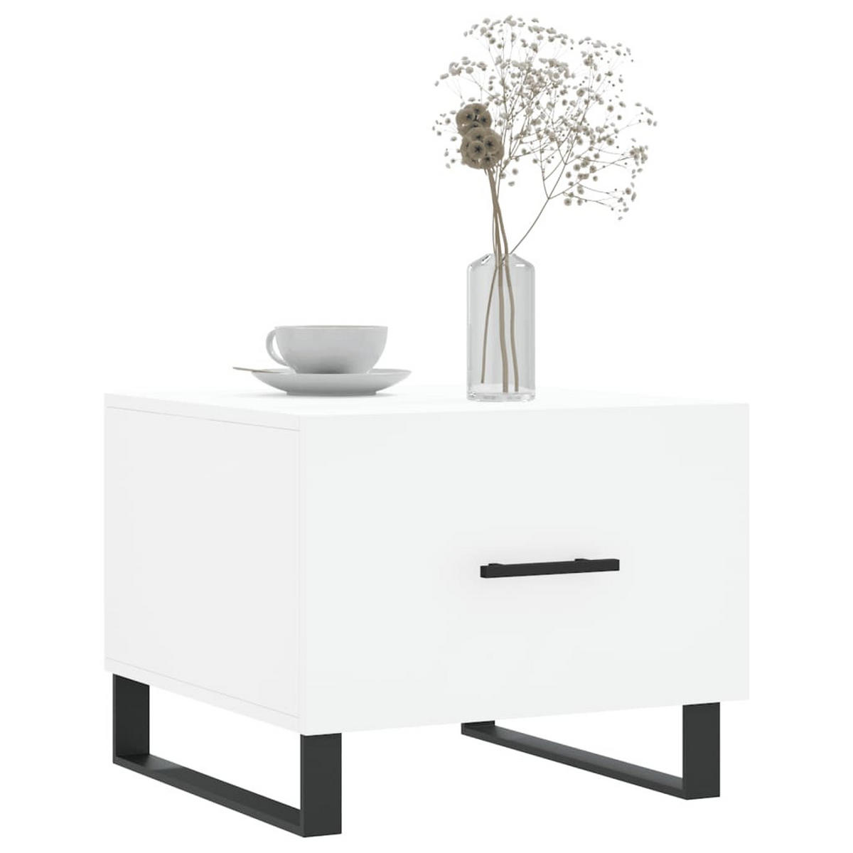 COUCHTISCH Weiß 50x50x40 cm Holzwerkstoff - Weiß, Holzwerkstoff (50/50/40cm) - furnicato