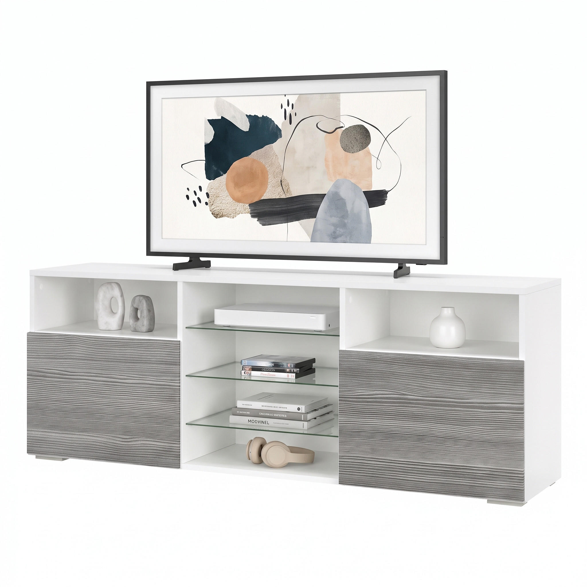LOWBOARD Granada Front in Avola-Anthrazit - Anthrazit, Holzwerkstoff (146/54/35cm) - Vladon