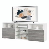 LOWBOARD Granada Front in Avola-Anthrazit - Anthrazit, Holzwerkstoff (146/54/35cm) - Vladon