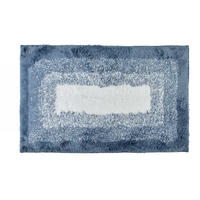 BADTEPPICH Zac Blau 80/50/2 cm Textilien - Blau, Textil (50/80cm) - Mondex
