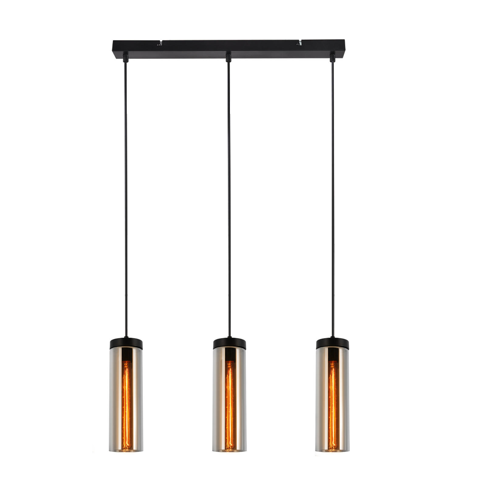 PENDELLEUCHTE Marshburn 46/5/158 cm - Schwarz, Metall (5/46/158cm) - Nettlife