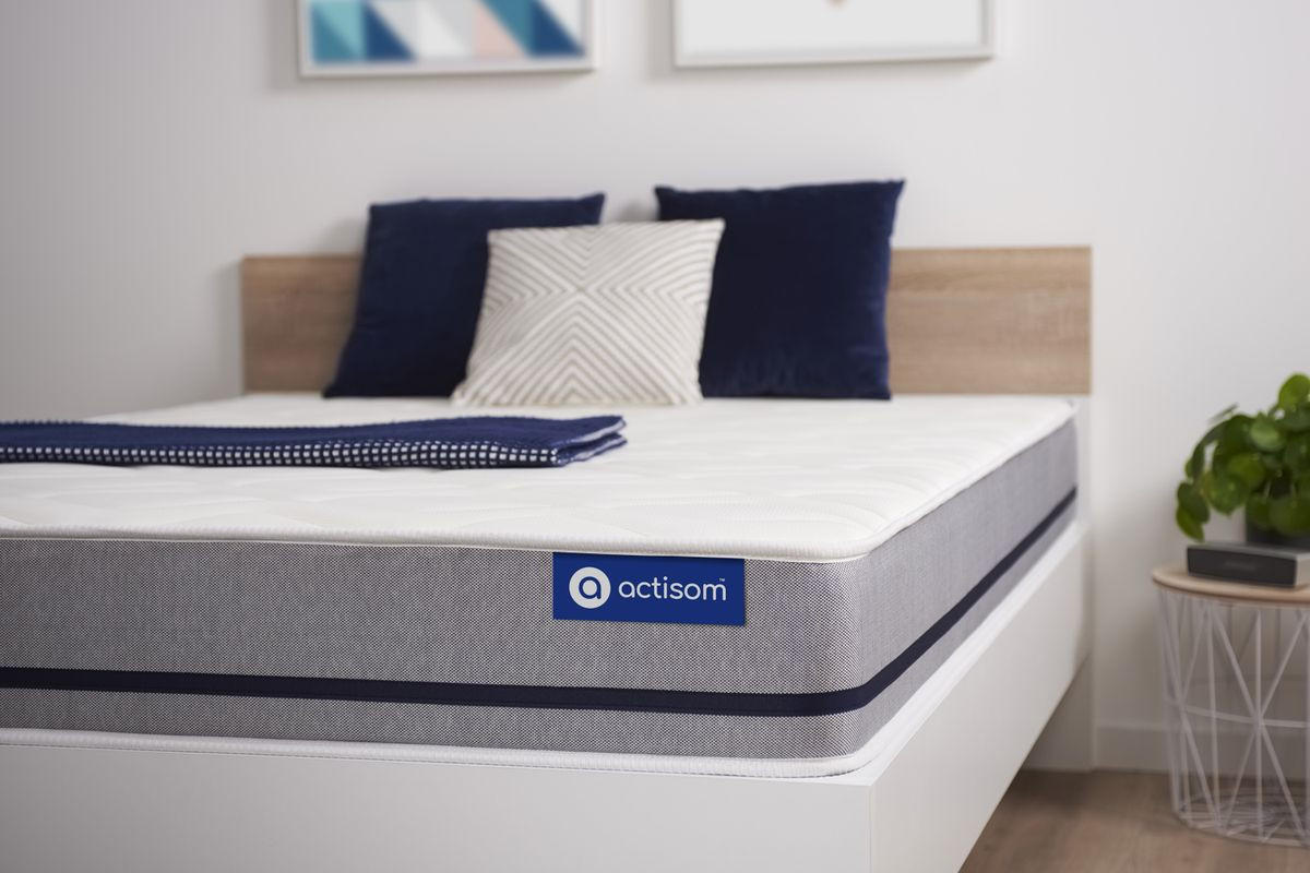 MATRATZE Actilatex soft Latex und Memory-Schaum 100 x 200 cm h2 - Weiß, Textil (100/200cm) - ACTISOM
