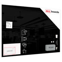 GLASBOARD Magnetisch Schwarz 100x70cm - Schwarz, Glas (100/70/0.7cm) - ALLboards