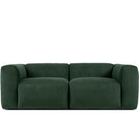 2-SITZER-MODULSOFA BUFFO mit extrem weicher und bequemer Sitzfläche, Kordstoff, dunkelgrün - Dunkelgrün, Textil (210/73/96cm) - KONSIMO®