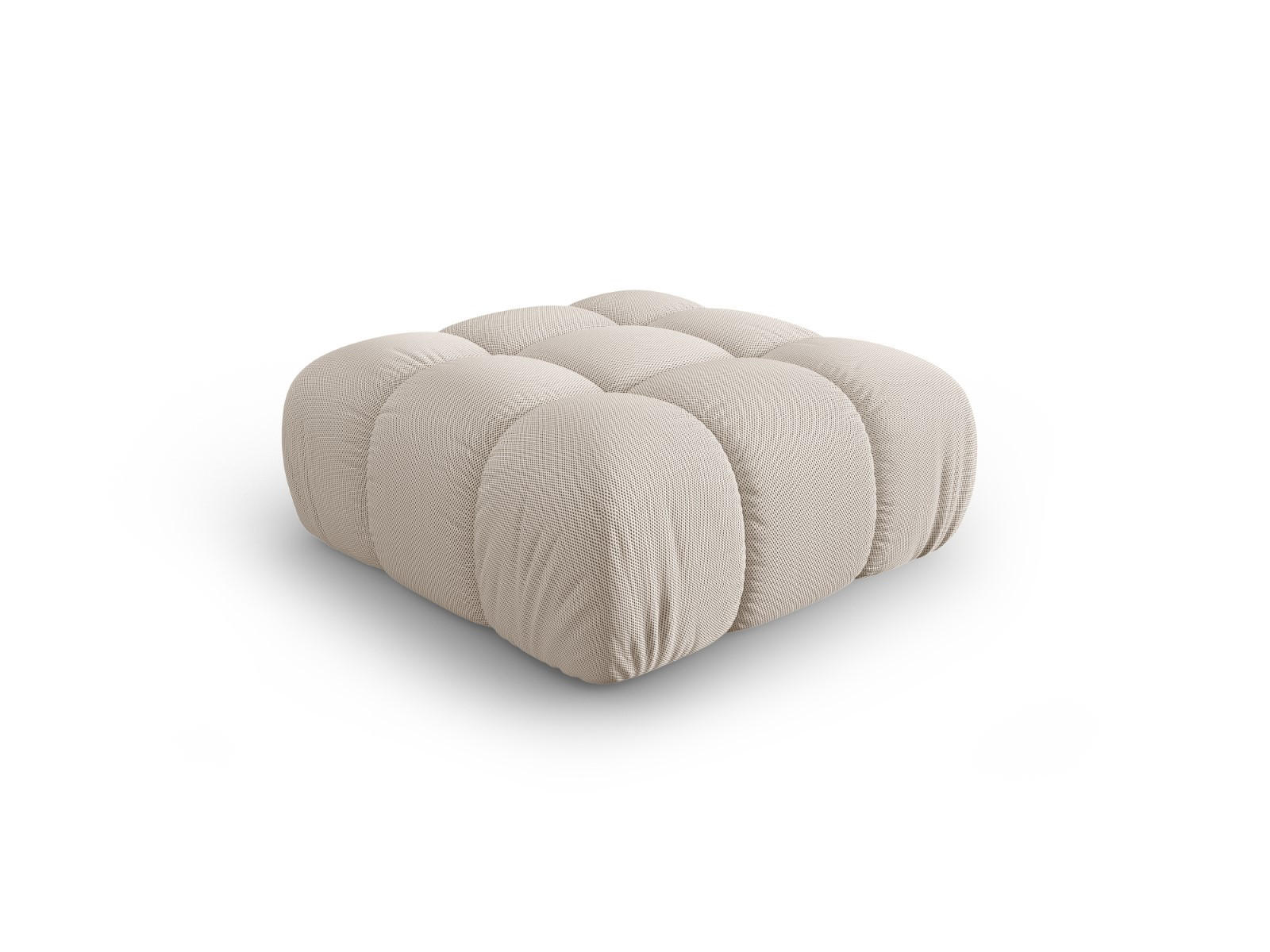 POUF Bellis aus 3D-Stoff leichtes beige - Creme, Textil (94/43/94cm) - Micadoni
