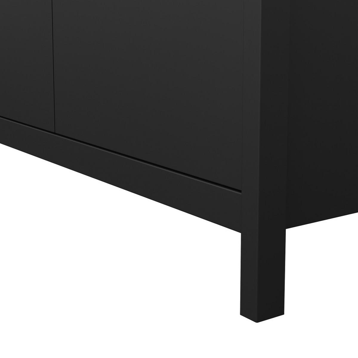 KLEIDERSCHRANK, Madrid, Schwarz, Metall, 103 x 59 x 199 cm - Schwarz, Metall (103/199/59cm) - ebuy24