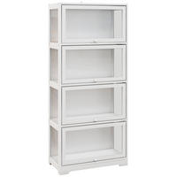 BÜCHERREGAL 59/30/139 cm Weiß - Weiß, Kunststoff (59/139/30cm)