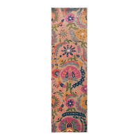 WOLLTEPPICH HEDDA, floral, Bunt, 80 x 300 cm - Multicolor, Textil (80/300cm) - KADIMA DESIGN