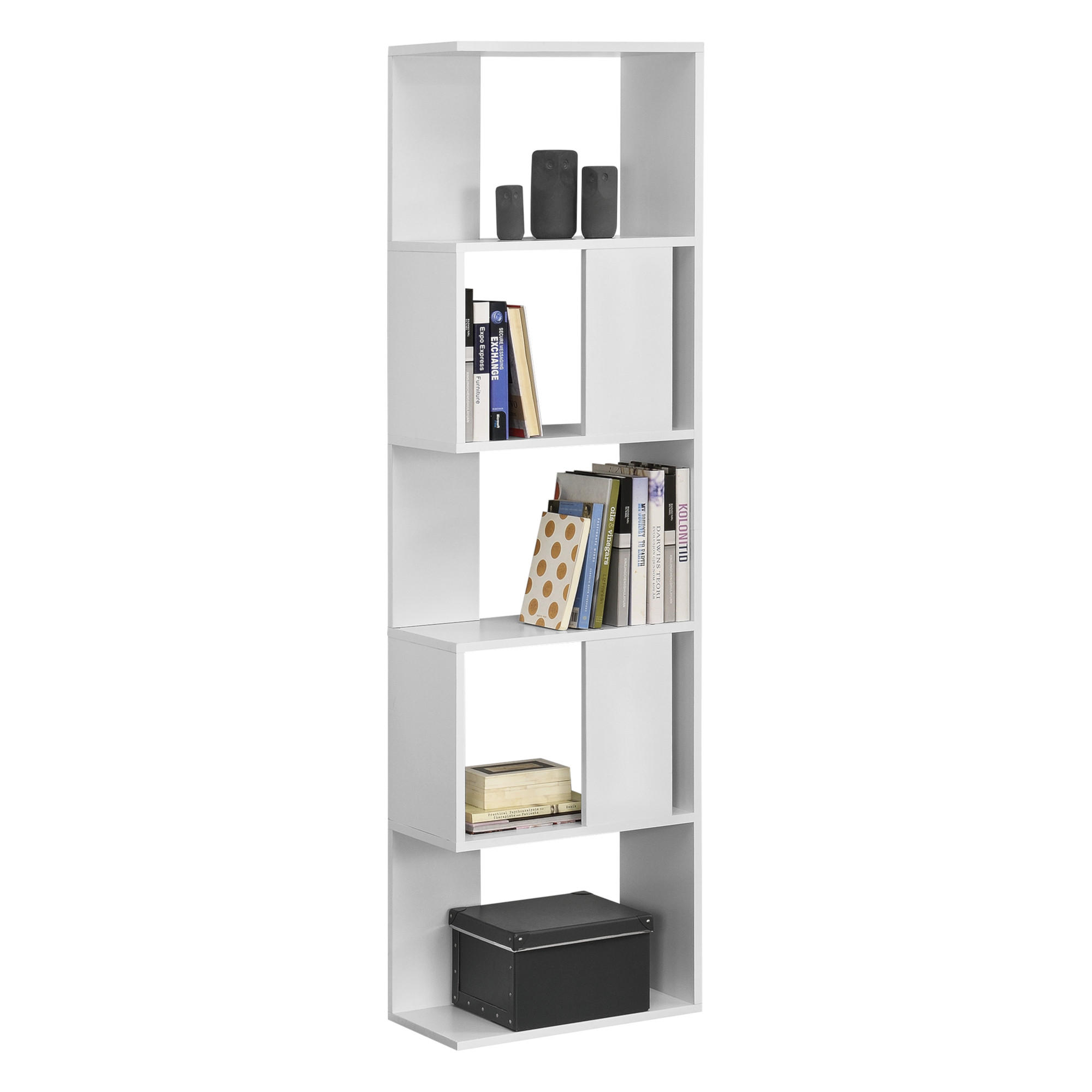 BÜCHERREGAL Aneby - Weiß, Holzwerkstoff (45/159/23.5cm) - [en.casa]