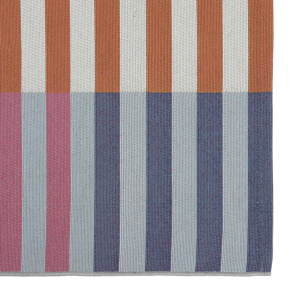 AUSSENTEPPICH Streifenmuster - Blau/Multicolor, Textil (120/170cm) - Atmosphera Createur d´interieur